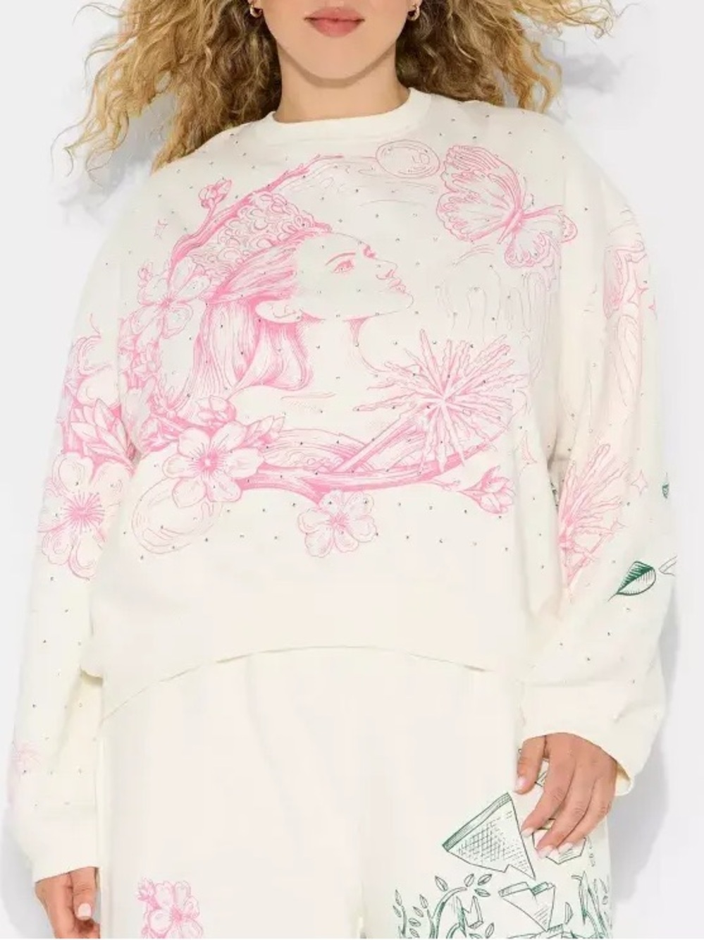 Wicked x Katie Kime Good Bad Graphic Pullover Sweatshirt  Crewneck